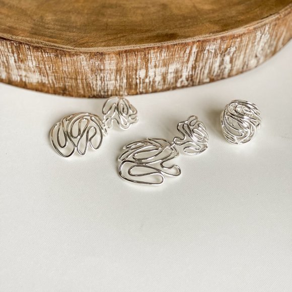 Dunes Silver Plated Earrings